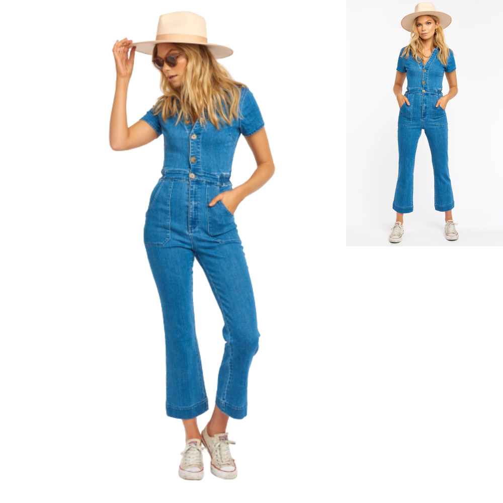 Show Me Your MuMu Indigo Jumpsuit